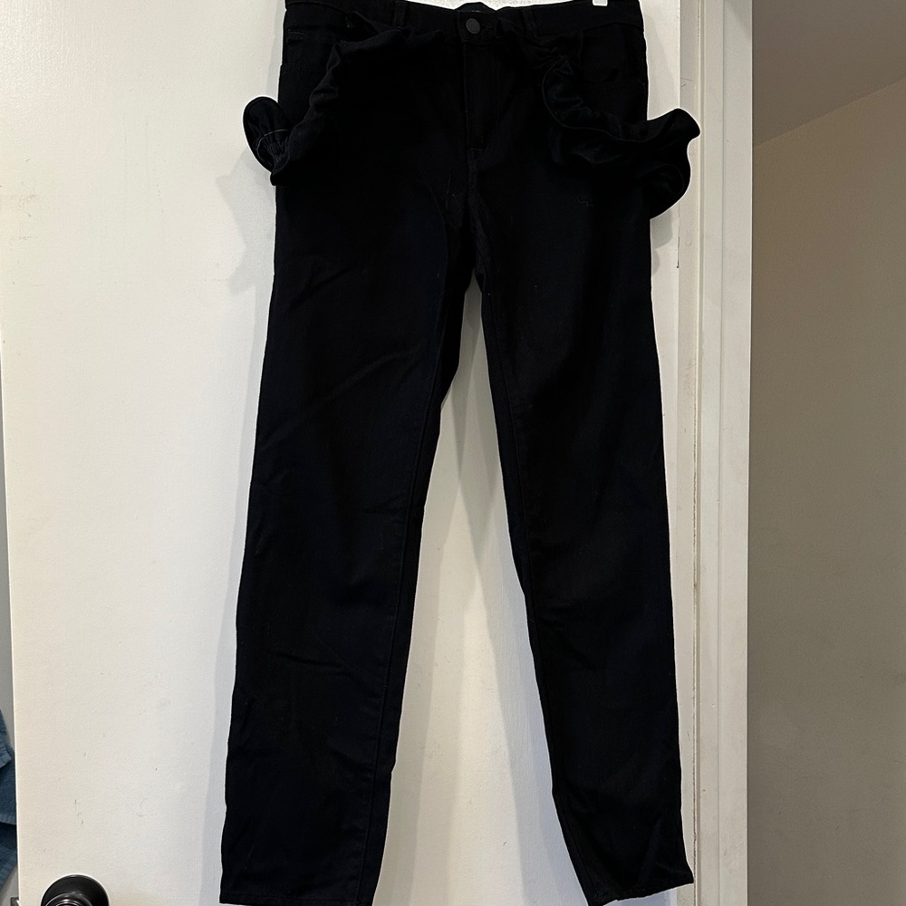J Brand x Simone Rocha black ruffle denim - Picture 3 of 6